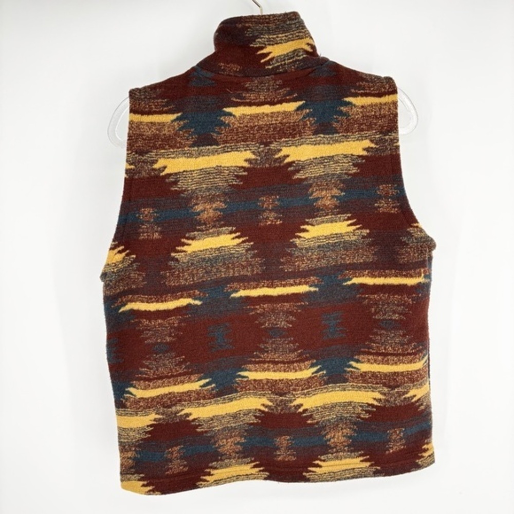 Bear Ridge Outfitters Fleece Vest Aztec Tribal Print Large Outdoor Cabincore - Picture 9 of 12